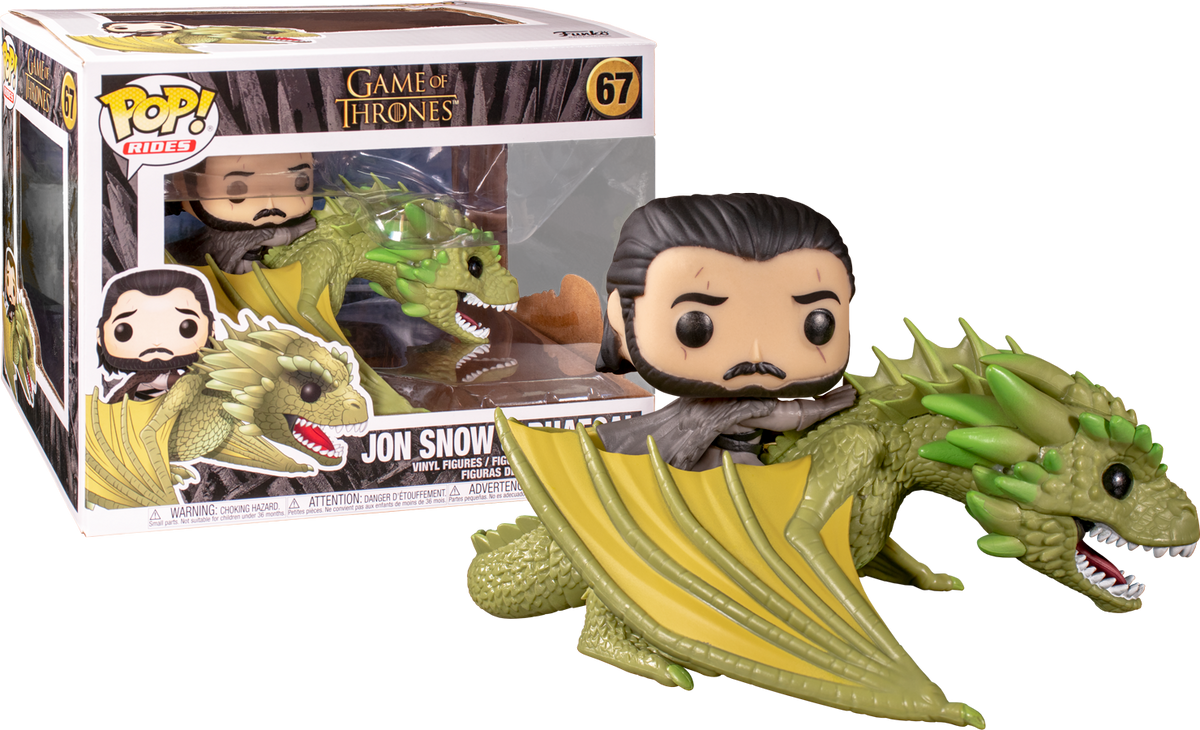 Funko Pop! Game Of Thrones - Jon Snow with Rhaegal #67 - The Amazing Collectables