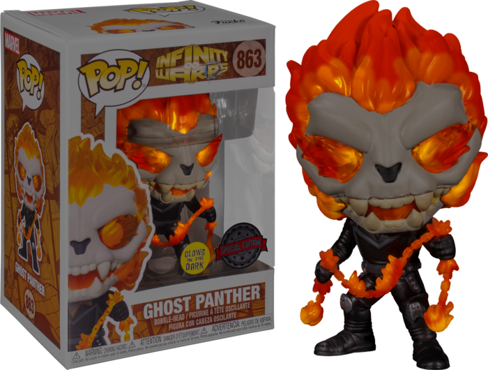 Funko Pop! Infinity Warps - Ghost Panther Glow in the Dark #863 - Real Pop Mania