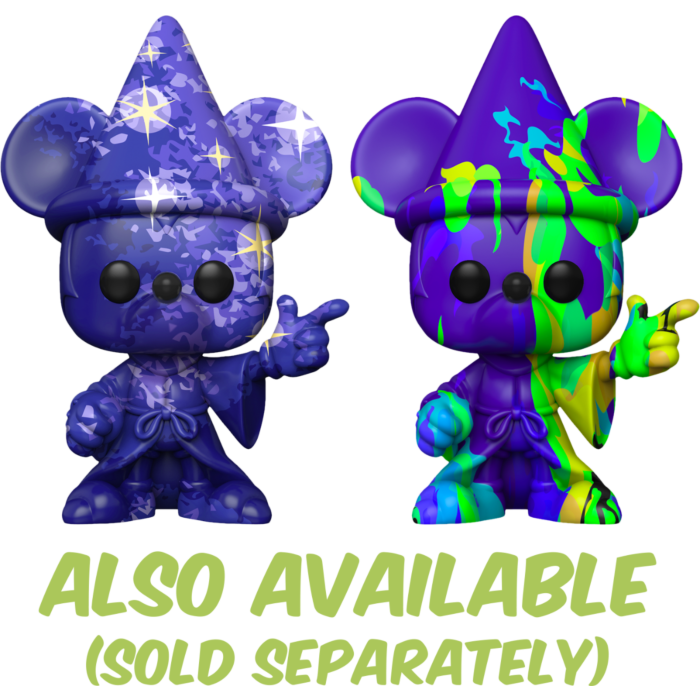 Funko Pop! Fantasia - Sorcerer Mickey Purple & Green Artist Series 80th Anniversary with Pop! Protector - The Amazing Collectables