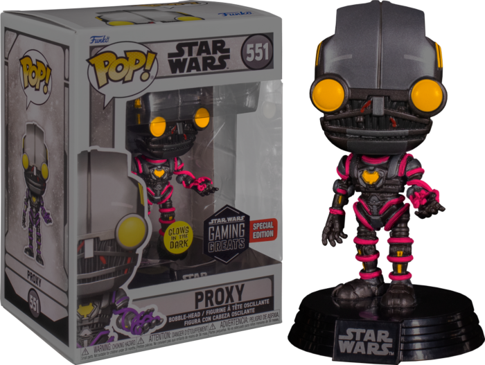 Funko Pop! Star Wars: The Force Unleashed - Proxy Glow in the Dark #551 - Real Pop Mania