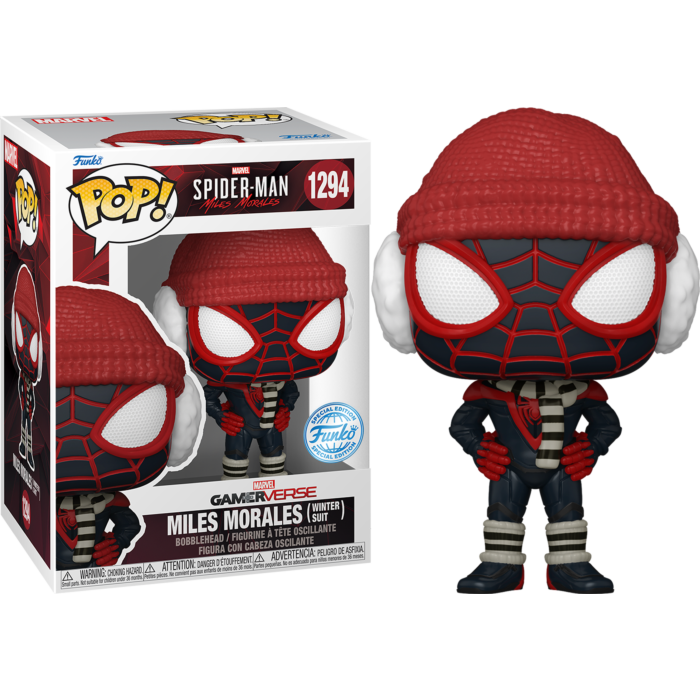 Figurine funko Pop! - Marvel - Miles Morales Spider-Man - Steelbook Jeux  Vidéo