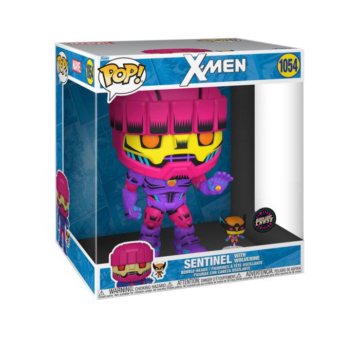 Funko Pop! X-Men - Sentinel with Wolverine 10" Jumbo #1054 - Chase Chance