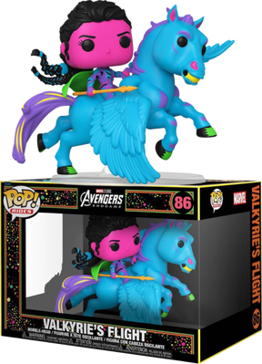 Funko Pop! Rides - Avengers 4: Endgame - Valkyrie's Flight Blacklight Funko Pop! Rides - Avengers 4: Endgame - Valkyrie's Flight Blacklight
