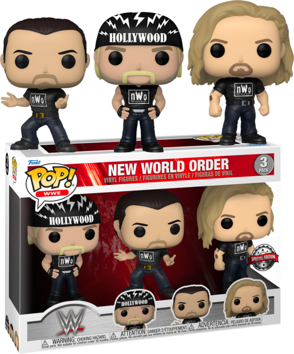 Funko Pop! WWE - Hollywood Hulk Hogan, Scott Hall & Kevin Nash NWO - 3-Pack - Real Pop Mania