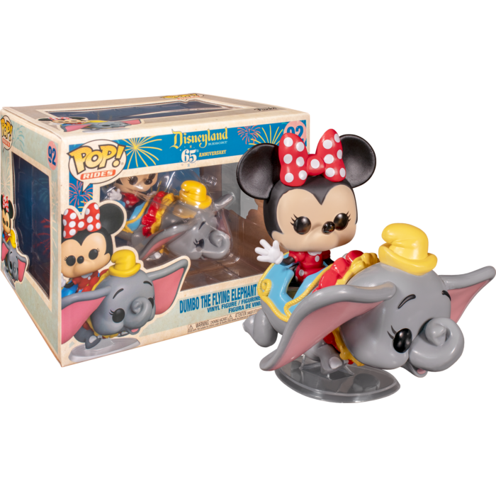 Funko Pop! Rides - Disneyland: 65th Anniversary - Minnie Mouse with Dumbo The Flying Elephant Attraction #92 - The Amazing Collectables