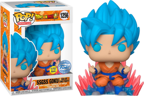 Funko Pop! Dragon Ball Super - SSGSS Goku (Kaio-ken Times Twenty) Glow in the Dark #1256