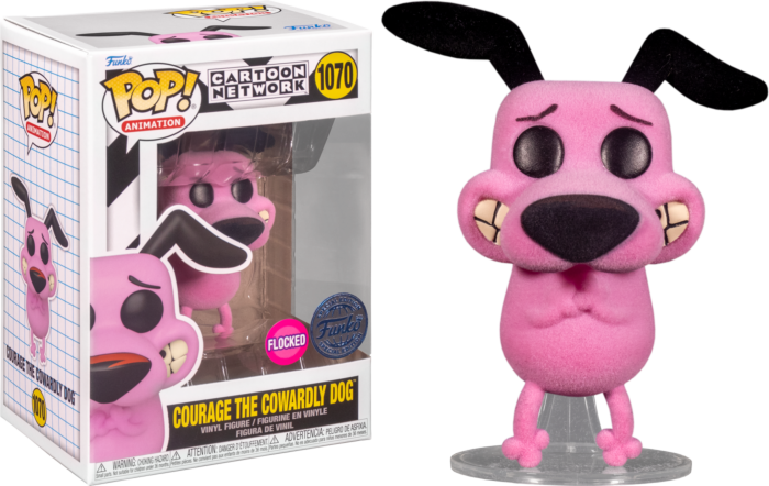 Funko Pop! Courage the Cowardly Dog - Courage the Cowardly Dog Flocked