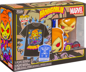 Funko Pop! Spider-Man: The Animated Series - Hobgoblin Glow in the Dark - Vinyl Figure & T-Shirt Box Set