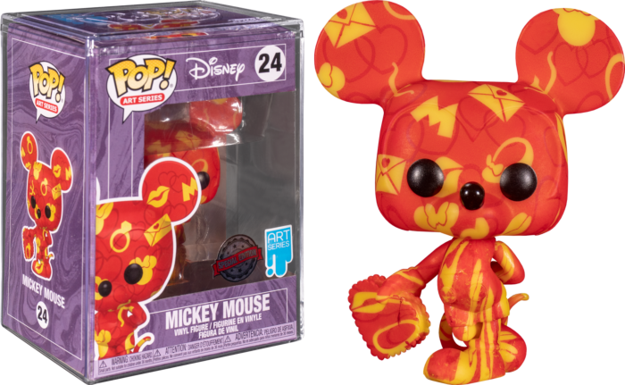Funko Pop! Disney - Mickey Mouse & Minnie Mouse Artist Series with Pop! Protector - Bundle (Set of 2) - Real Pop Mania