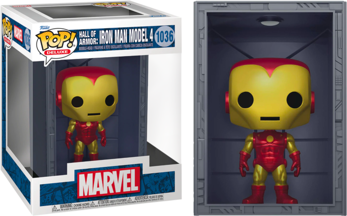 Funko Pop! Iron Man: Hall of Armor - Model 4 Metallic Deluxe #1036 - Real Pop Mania
