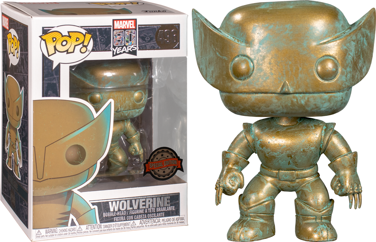 Funko Pop! X-Men - Wolverine Patina 80th Anniversary #496 - The Amazing Collectables