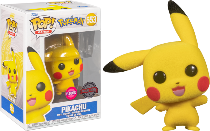 Funko Pop! Pokemon - Pikachu Waving Flocked #553 - Real Pop Mania