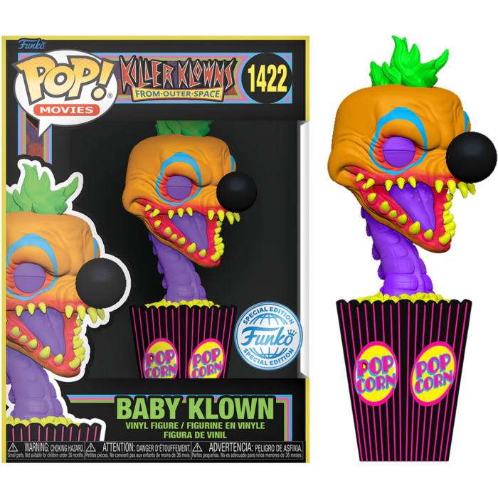 Funko Pop! Killer Klowns from Outer Space - Baby Klown Blacklight #1422