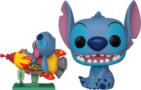 Funko Pop! Rides - Lilo & Stitch - 10" Stitch & Space Adventure Rocket - Bundle (Set of 2) - Real Pop Mania