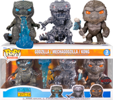 Funko Pop! Godzilla vs Kong - Kong with Battle Axe, Godzilla with Heat Ray & Mechagodzilla - 3-Pack - Real Pop Mania