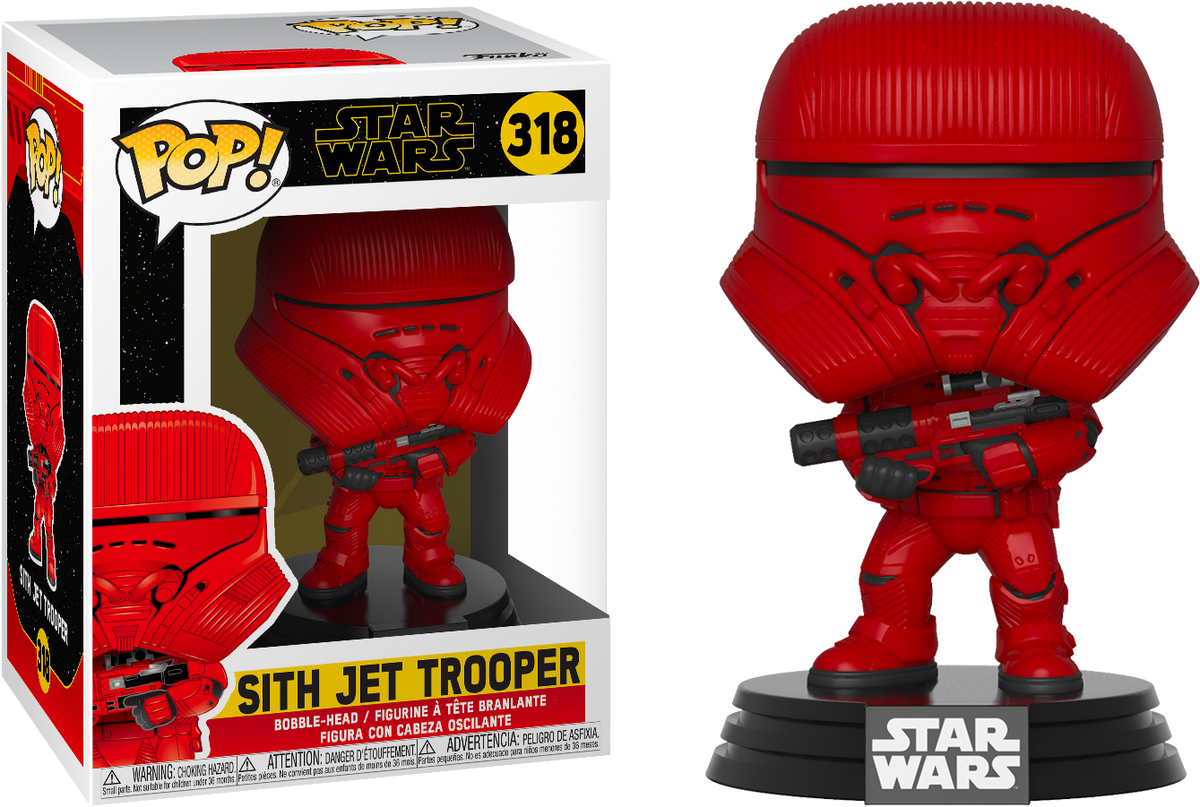 Funko Pop!  Star Wars Episode IX: The Rise Of Skywalker - Sith Jet Trooper #318 - The Amazing Collectables