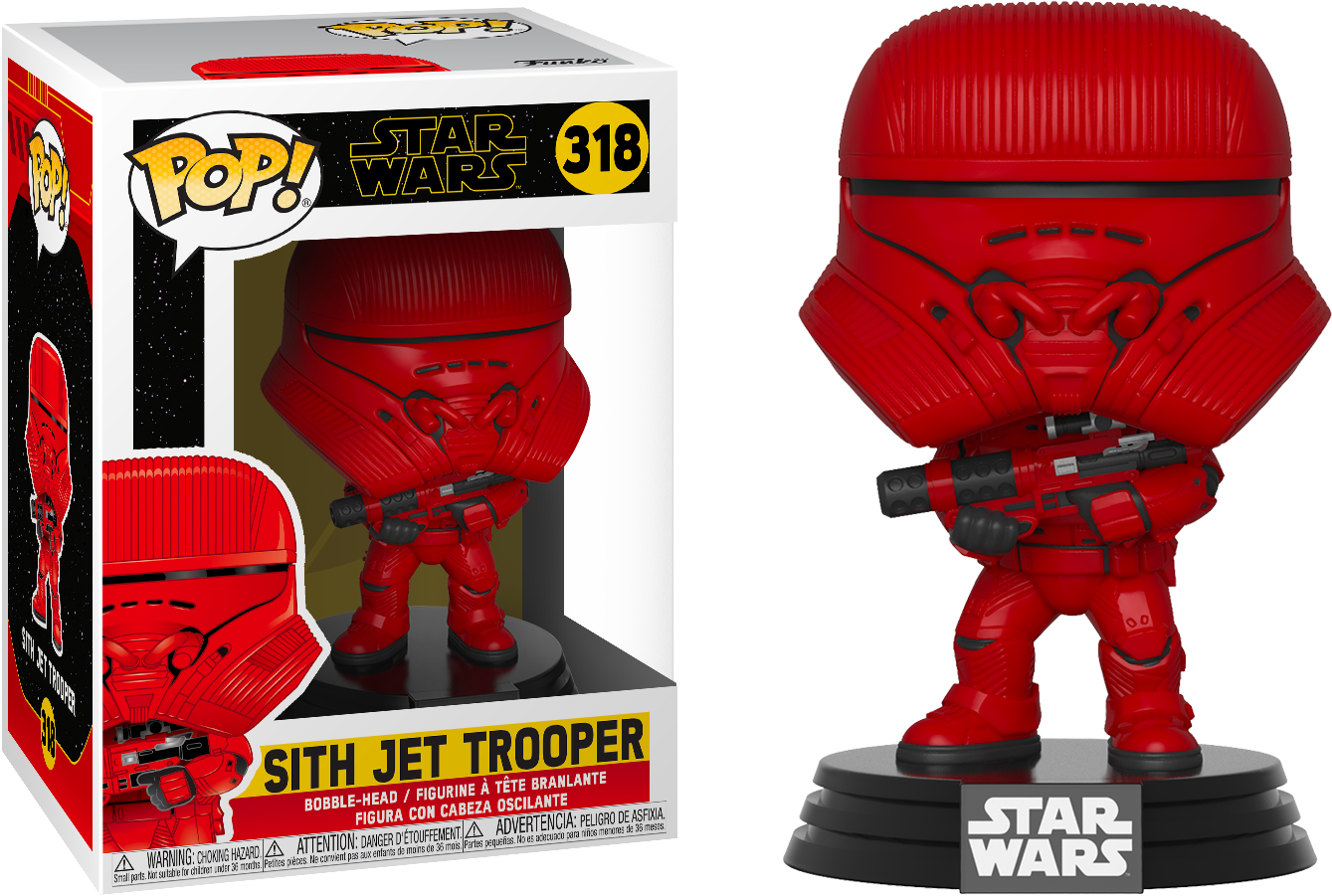 Funko Pop!  Star Wars Episode IX: The Rise Of Skywalker - Sith Jet Trooper #318