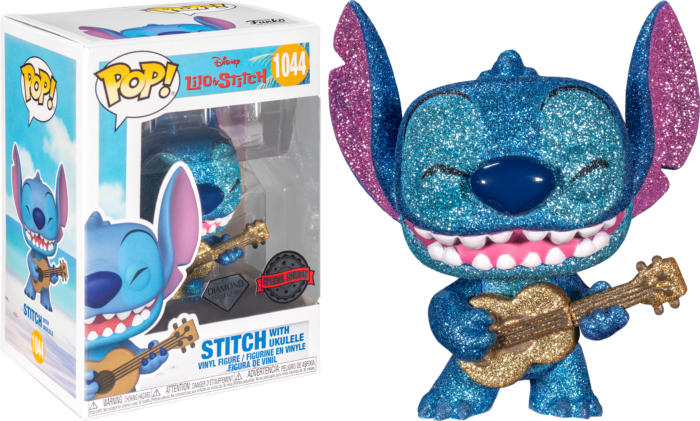 Funko Pop! Lilo & Stitch - Stitch with Ukulele Diamond Glitter #1044 - Real Pop Mania