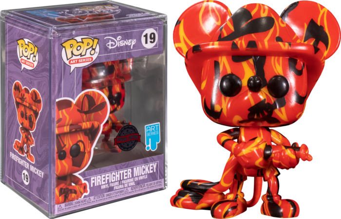 Funko Pop! Mickey Mouse - Firefighter Mickey Artist Series with Pop! Protector #19