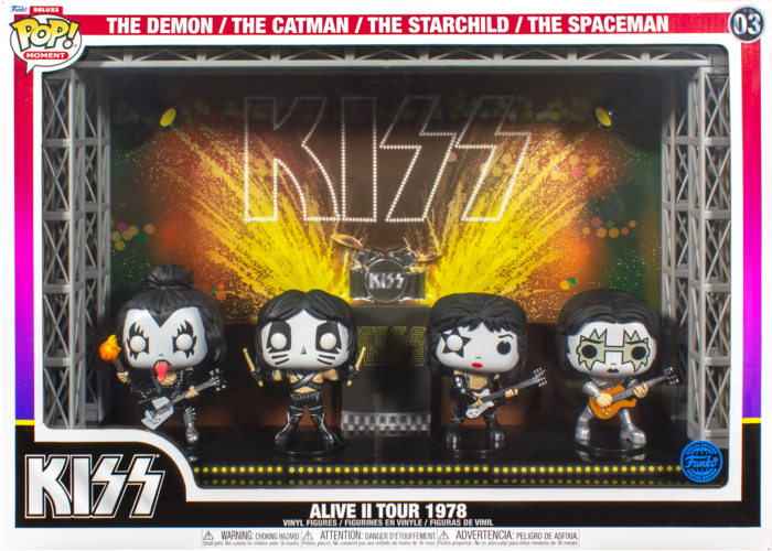Funko Pop! Kiss - Alive II 1978 Tour Deluxe Moment #03 - 4-Pack