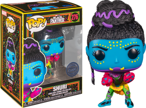 Funko Pop! Marvel: Blacklight - Shuri, Wasp, Gamora & Nebula Blacklight - Bundle (Set of 4) - Real Pop Mania