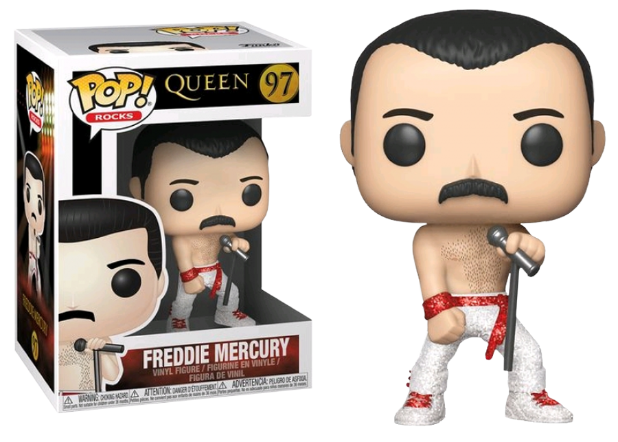 Funko Pop! Queen - Freddie Mercury Diamond Glitter #97 - The Amazing Collectables