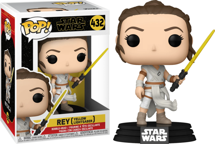 Funko Pop! Star Wars Episode IX: The Rise Of Skywalker - Rey with Yellow Lightsaber #432 - Real Pop Mania