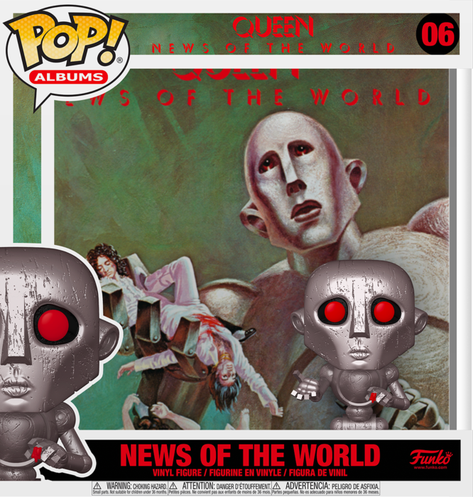Funko Pop! Albums - Queen - News of the World Metallic #06 - Real Pop Mania