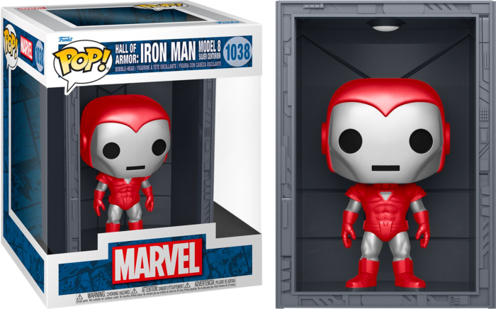 Funko Pop! Iron Man: Hall of Armor - Iron Man Model 8 Silver Centurion