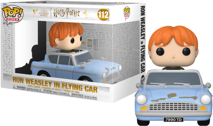Funko Pop! Rides - Harry Potter - Ron Weasley in Flying Car #112 - Real Pop Mania