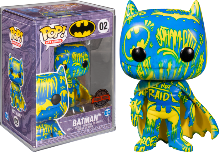 Funko Pop! Batman - Batman Blue & Yellow Artist Series with Pop! Protector #02 - The Amazing Collectables