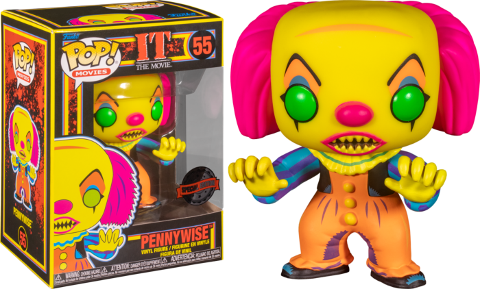 Funko Pop! It (1990) - Pennywise Blacklight #55 - Real Pop Mania