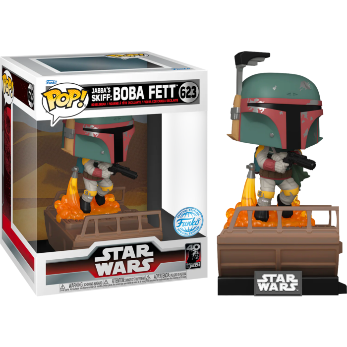 Funko Pop!  Star Wars Episode VI: Return of the Jedi - Boba Fett Jabba's Skiff 40th Anniversary Build-A-Scene Deluxe #623