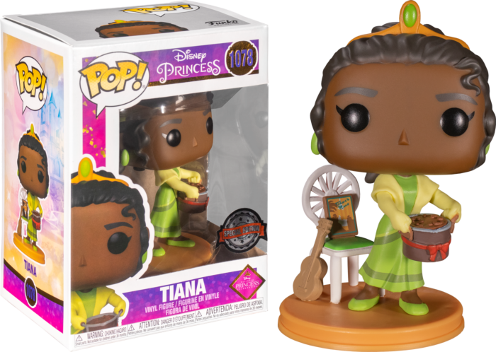 Funko Pop! The Princess and the Frog - Tiana with Gumbo Pot Ultimate Disney Princess #1078 - Real Pop Mania