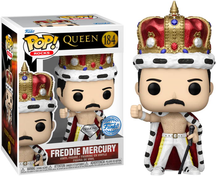 Funko Pop! Queen - Freddie Mercury King Diamond Glitter #184