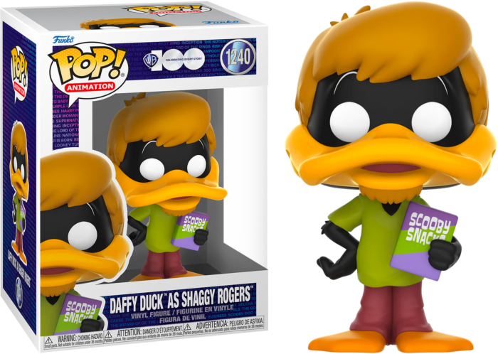 Funko Pop! Looney Tunes x Scooby-Doo - Daffy Duck as Shaggy Rogers Warner Bros. 100th Anniversary #1240