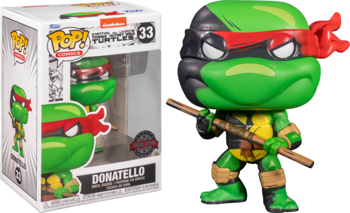 Funko Pop! Teenage Mutant Ninja Turtles (1984) - Donatello Comic #33 - Chase Chance