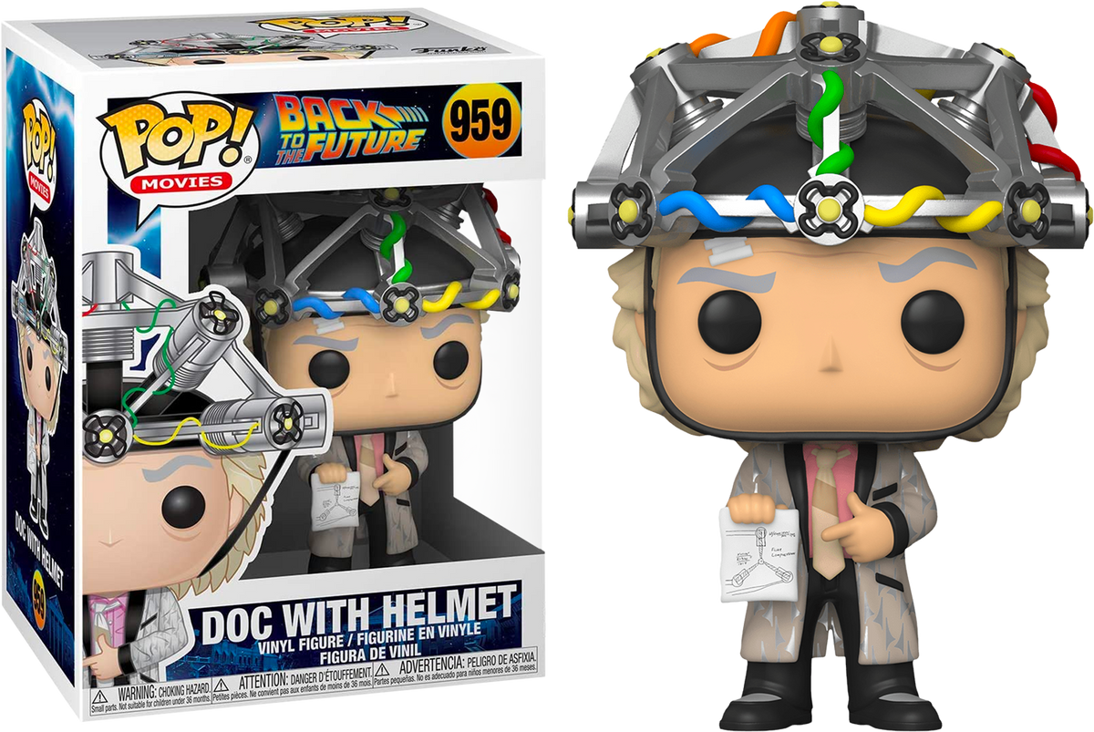 Funko Pop! Back To The Future - Dr. Emmett Brown with Helmet #959 - The Amazing Collectables