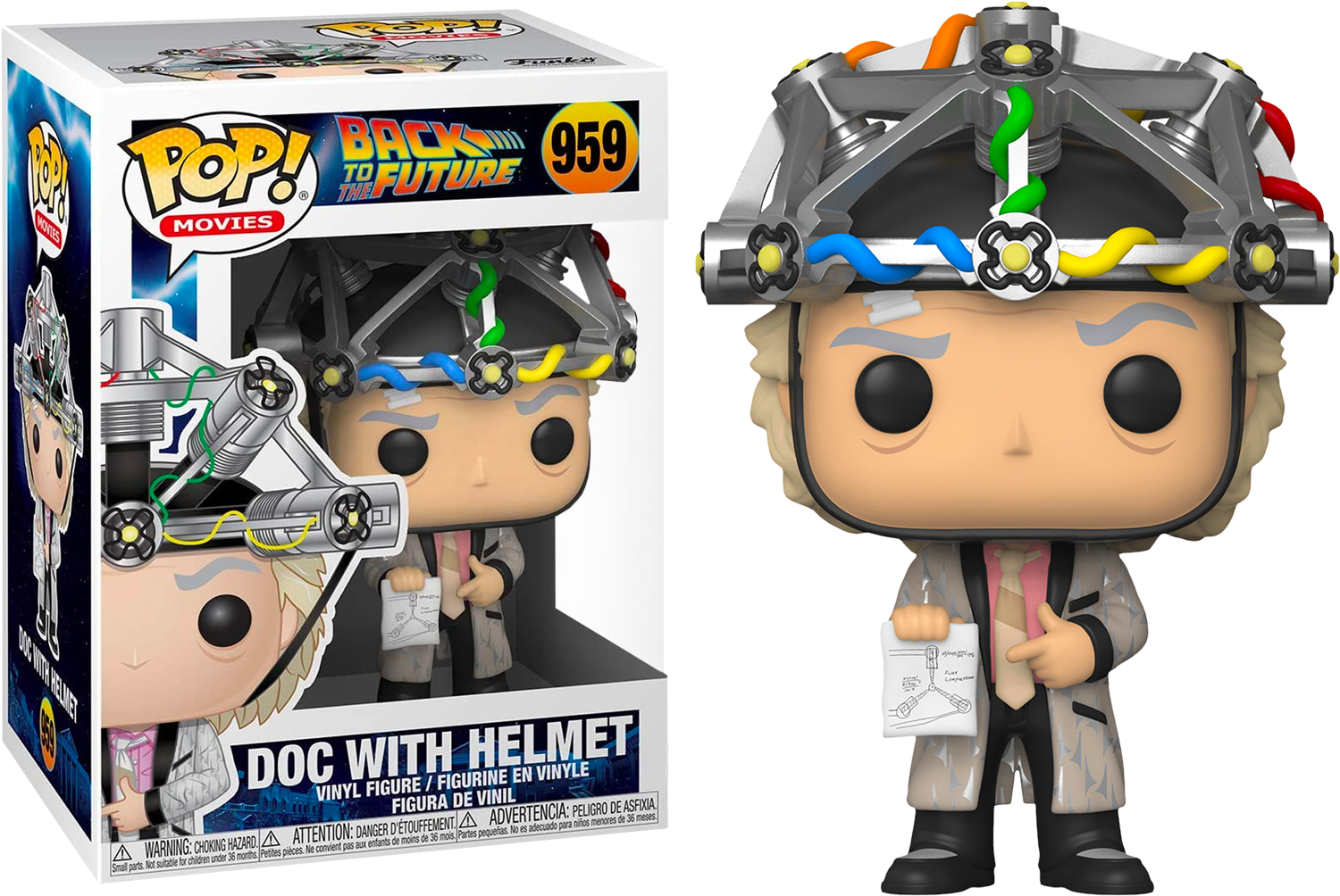 Funko Pop! Back To The Future - Dr. Emmett Brown with Helmet #959