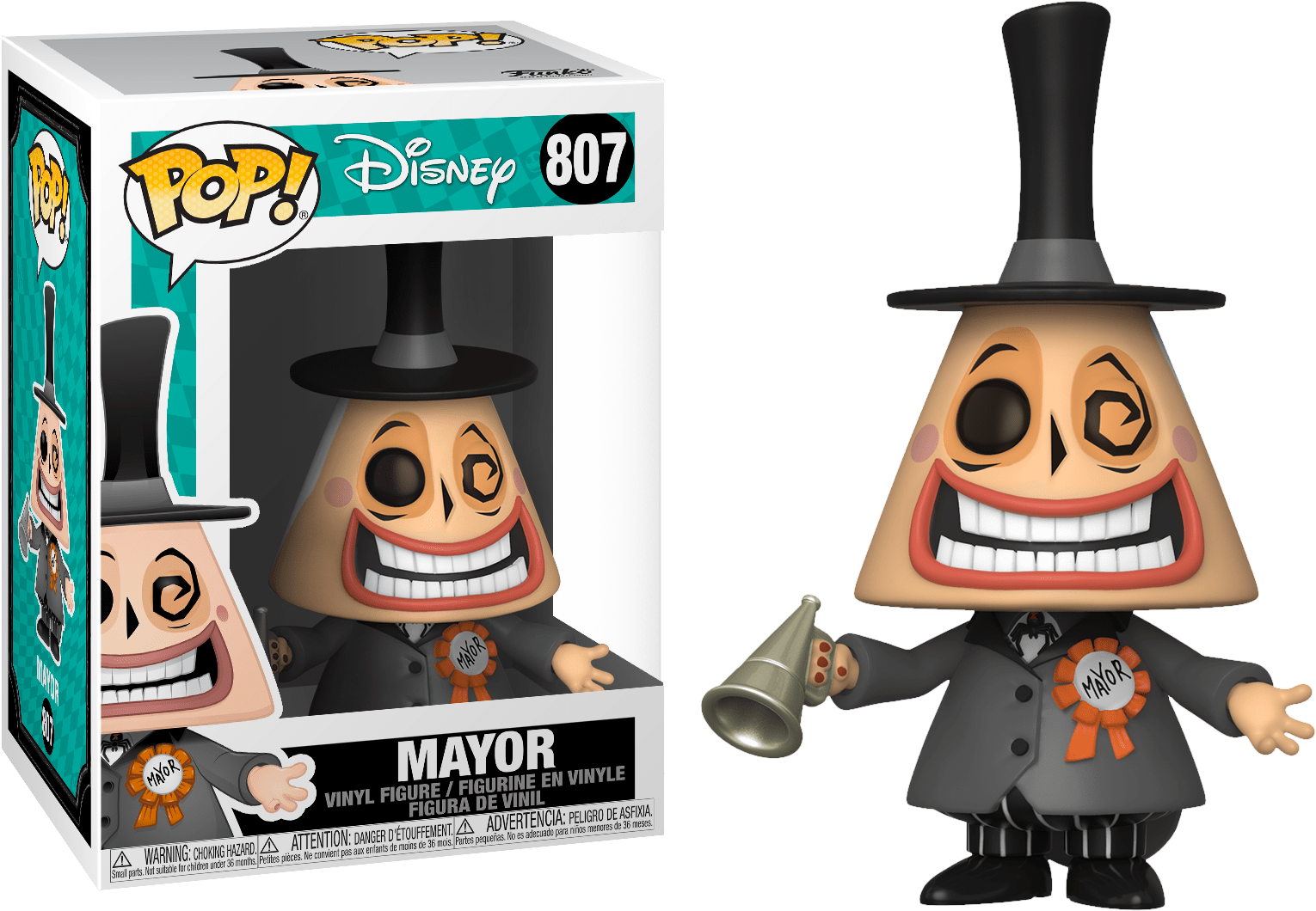 Funko Pop! The Nightmare Before Christmas - Mayor with Megaphone #807 - Chase Chance