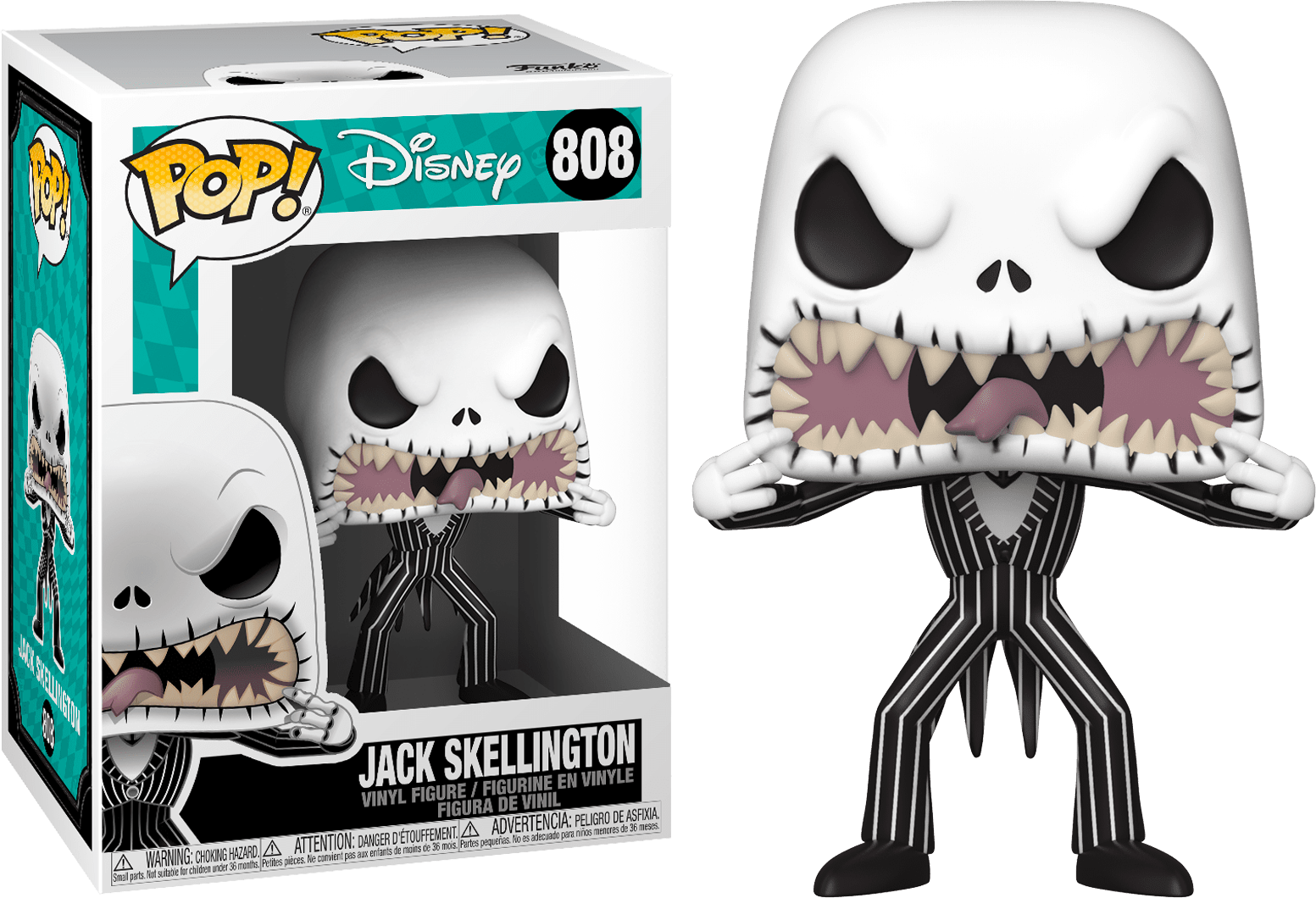 Funko Pop! The Nightmare Before Christmas - Jack Skellington with Scary Face #808