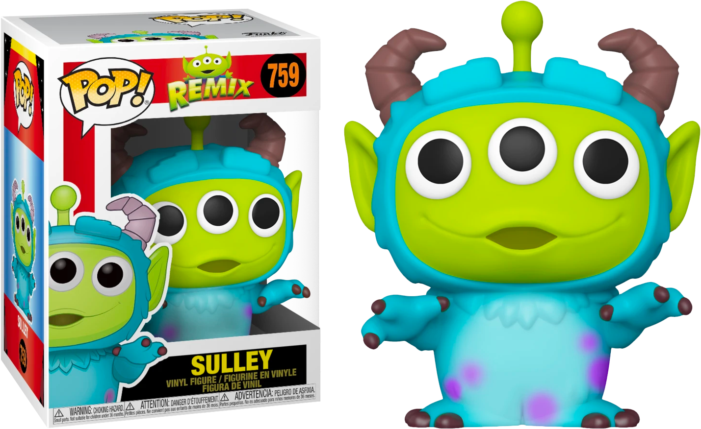 Funko Pop! Pixar - Alien Remix Sulley #759