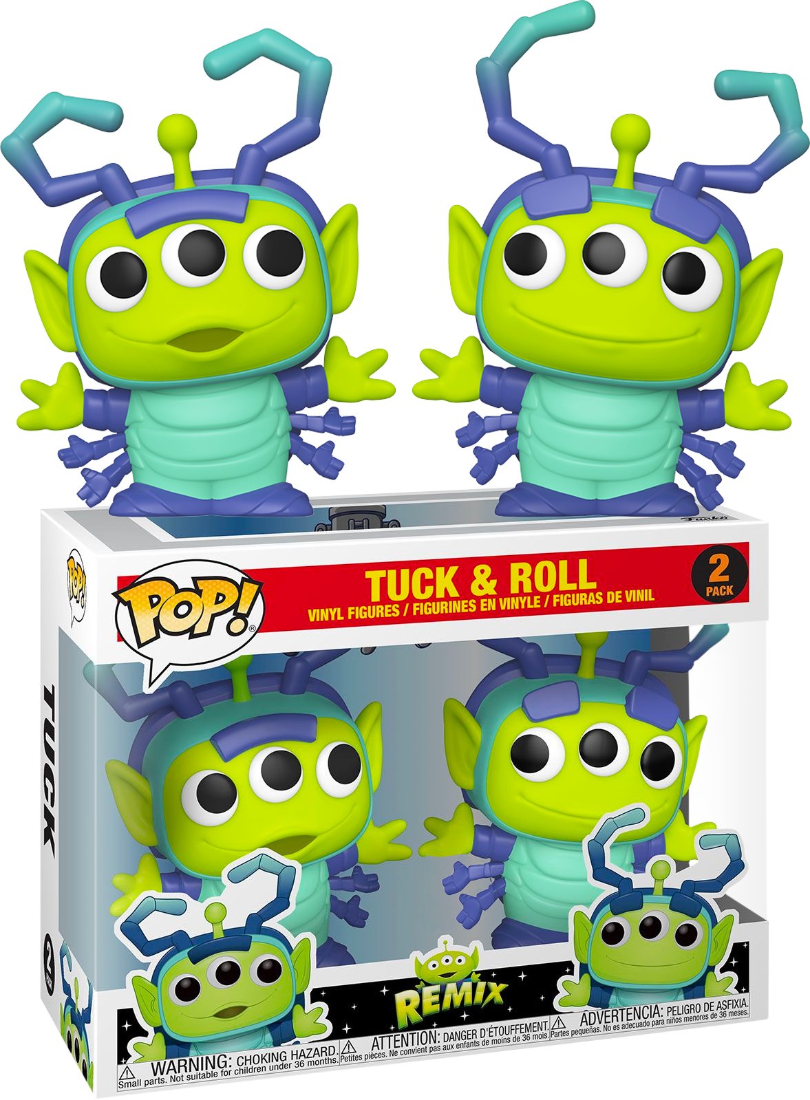 Funko Pop! Pixar - Alien Remix Tuck & Roll - 2-Pack - The Amazing Collectables