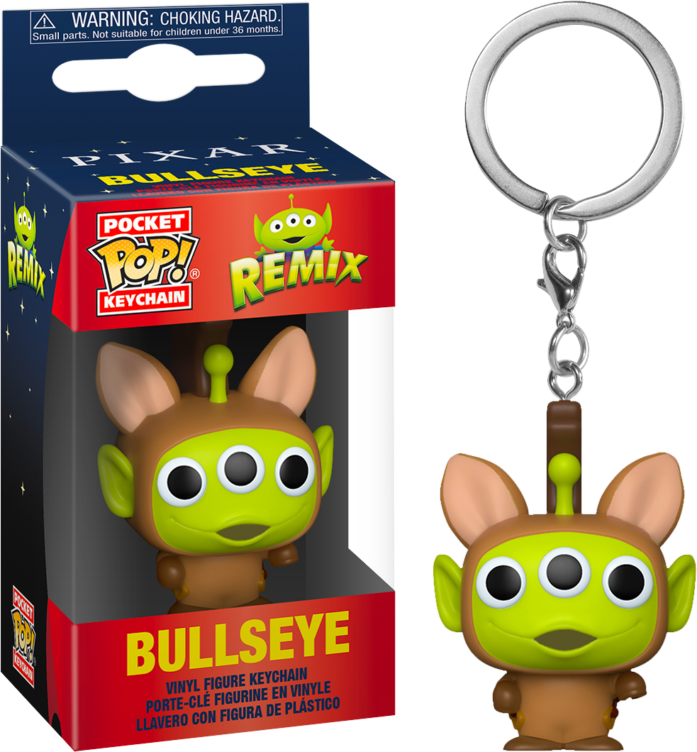 Funko Pocket Pop! Keychain - Pixar - Alien Remix Bullseye - The Amazing Collectables