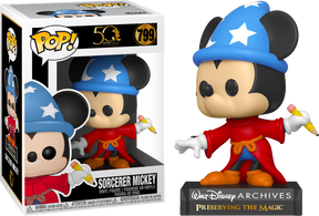 Funko Pop! Walt Disney Archives - Sorcerer Mickey Mouse 50th Anniversary #799