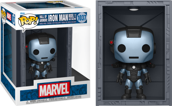 Funko Pop! Iron Man: Hall of Armor - Model 11 War Machine Metallic Deluxe #1037 - Real Pop Mania