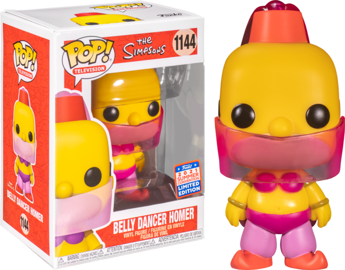 Funko Pop! The Simpsons - Homer as Belly Dancer #1144 (2021 Summer Convention Exclusive)