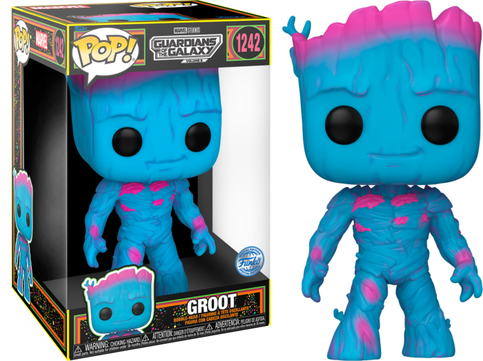 Funko Pop! Guardians of the Galaxy Vol. 3 - Groot Blacklight 10" Jumbo #1242