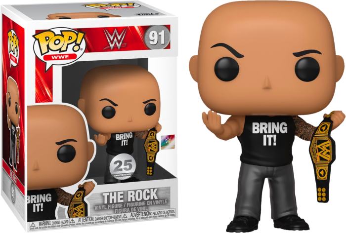 Funko Pop! WWE - The Rock with Championship Belt #91 - Real Pop Mania