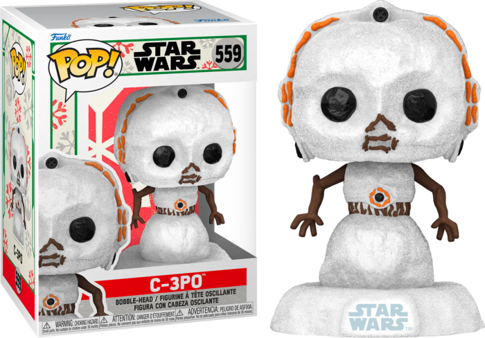 Funko Pop! Star Wars: Holiday - C-3PO Snowman #559 - Real Pop Mania